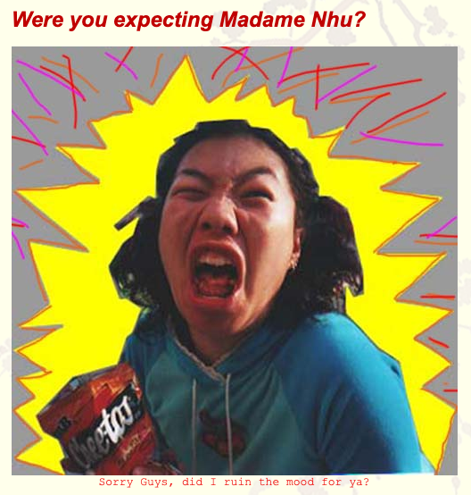 Were you expecting Madame Nhu? graphic